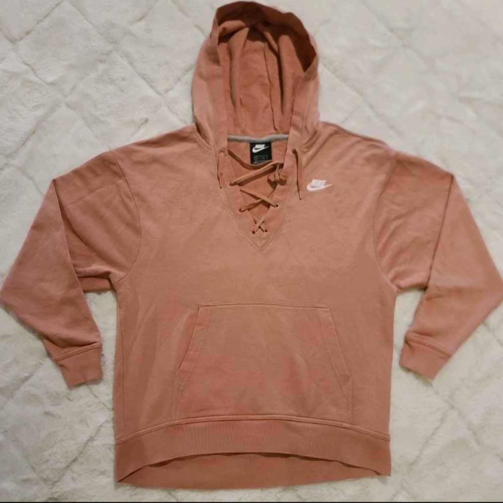 Nike Woman 's Tan Hoodie Sweater